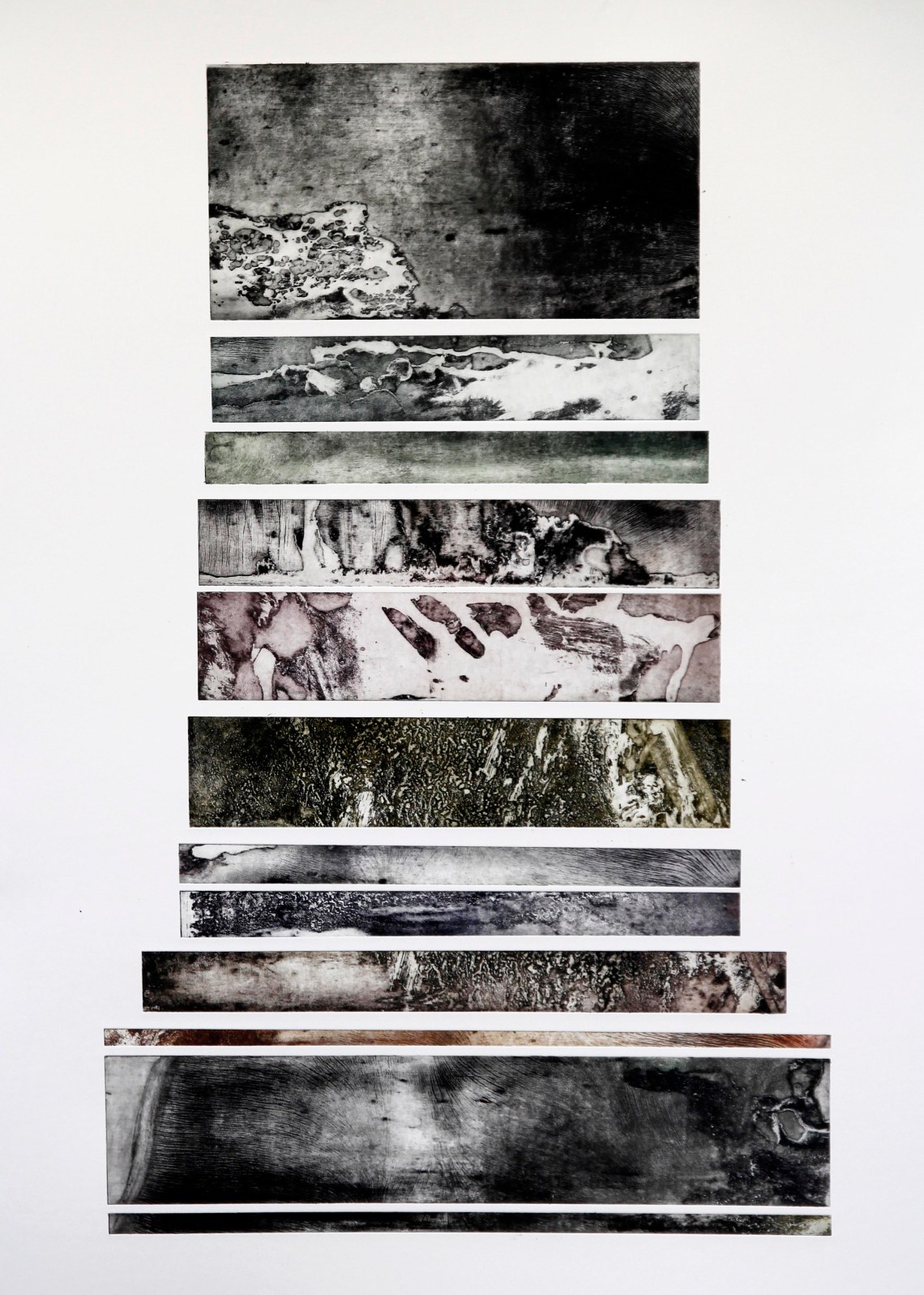 Radierung 1 auf Bütten ca 70x100cm klein 2015 Simon Knab